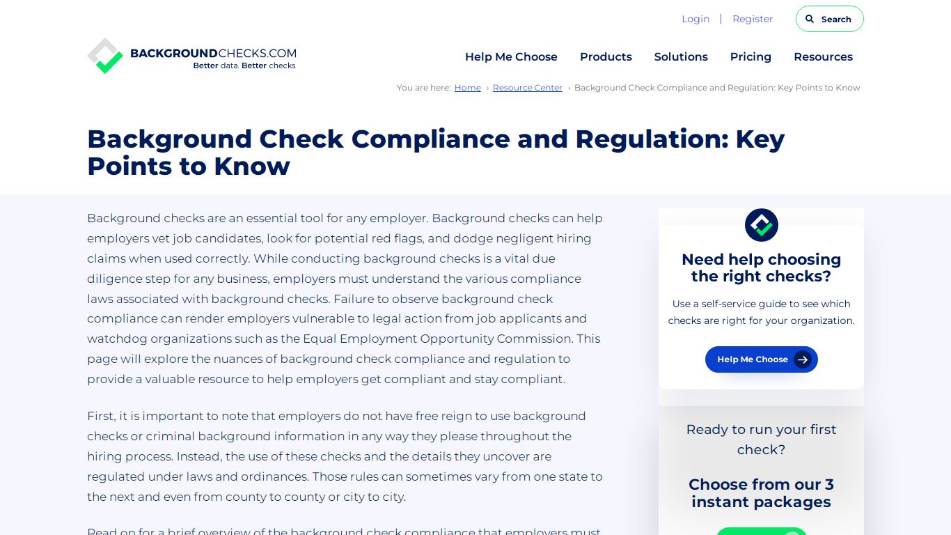Background Check Compliance and Regulation: Key Points to Know